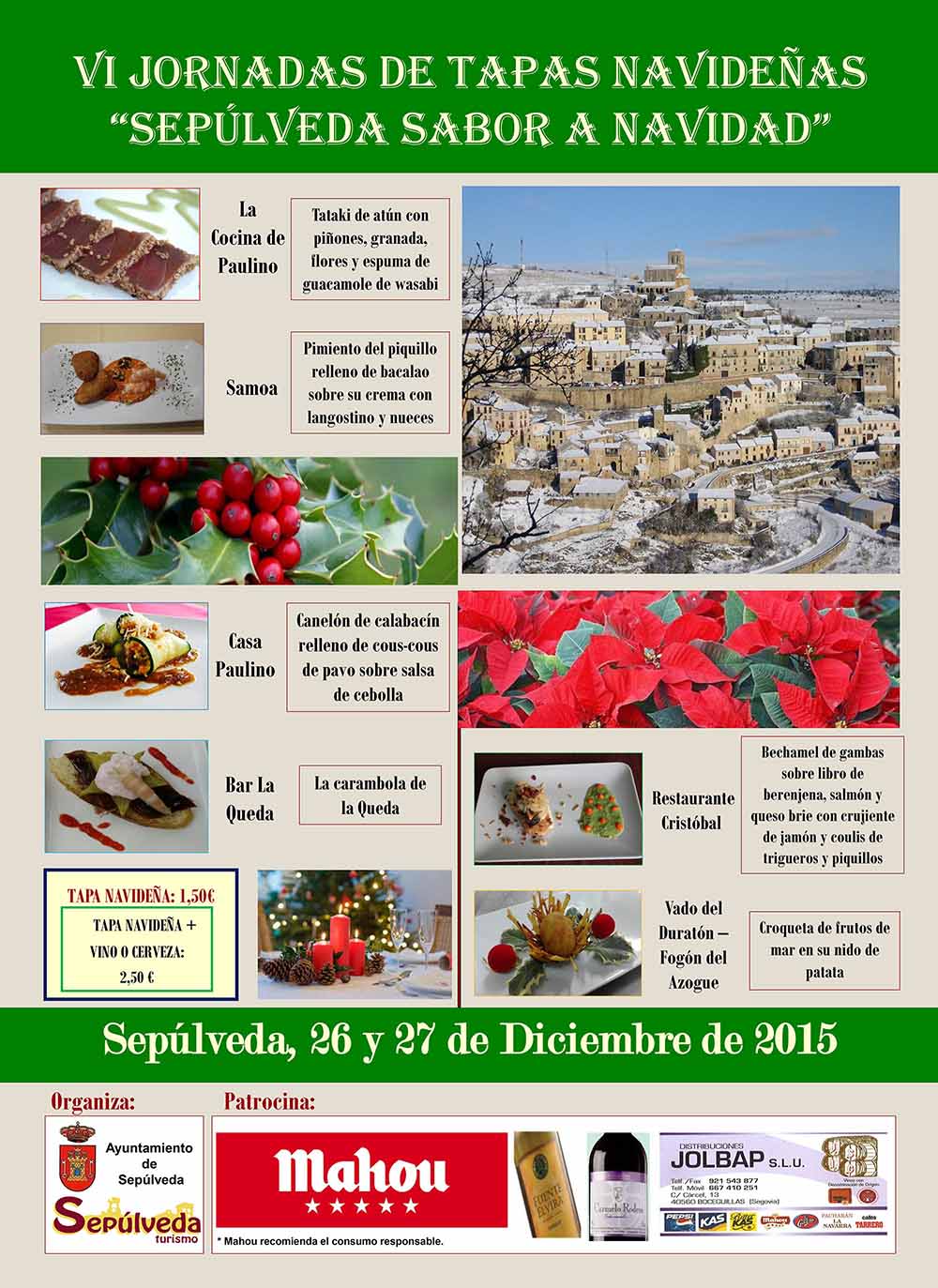 Cartel Tapas Navidad 2015