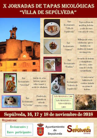 X Jornadas de tapas micológicas Villa de Sepúlveda